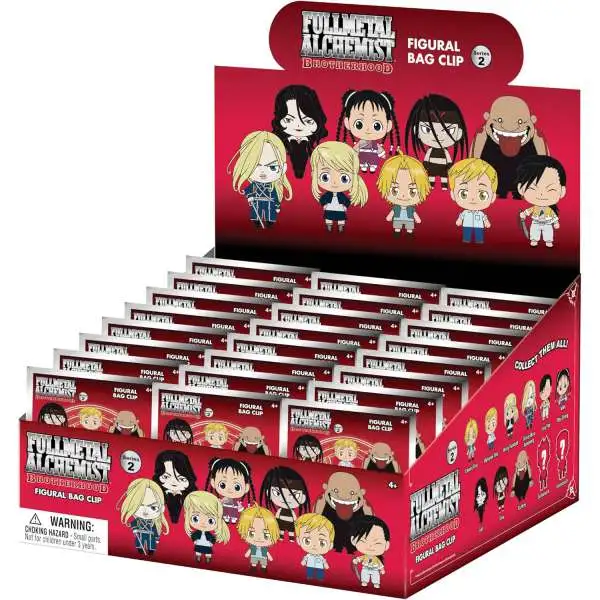 3D Figural Keyring Full Metal Alchemist Series 2 Mystery Box [24 Packs]