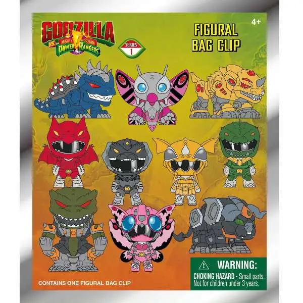 【目玉商品】POMONA CITY RYDAZ - WALKING g-rap Godzilla x Power Rangers 3D Figural Foam Bag Clip Godzilla x Power
