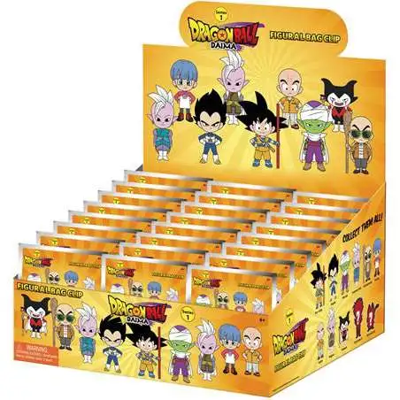 Dragon Ball Z 3D Figural Foam Bag Clip Dragon Ball Daima Series 1 Mystery Box [24 Packs] (Pre-Order ships March)
