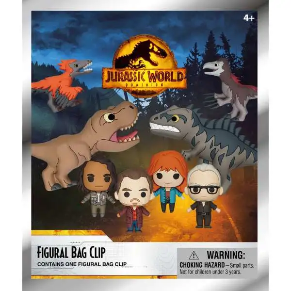 3D Figural Foam Bag Clip Jurassic Park Dominion Mystery Pack [1 RANDOM Figure]