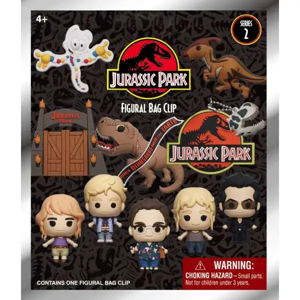 3D Figural Foam Bag Clip Series 2 Jurassic Park Mystery Pack [1 RANDOM Figure]