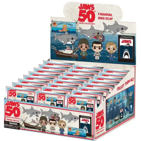 3D Figural Foam Bag Clip Jaws Series 1 Mystery Box [24 Packs]