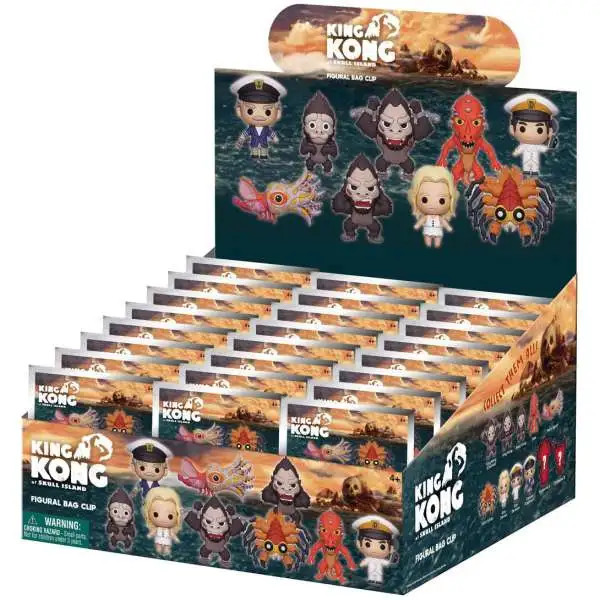 3D Figural Foam Bag Clip King Kong of Skull Island Mystery Box [24 Packs]