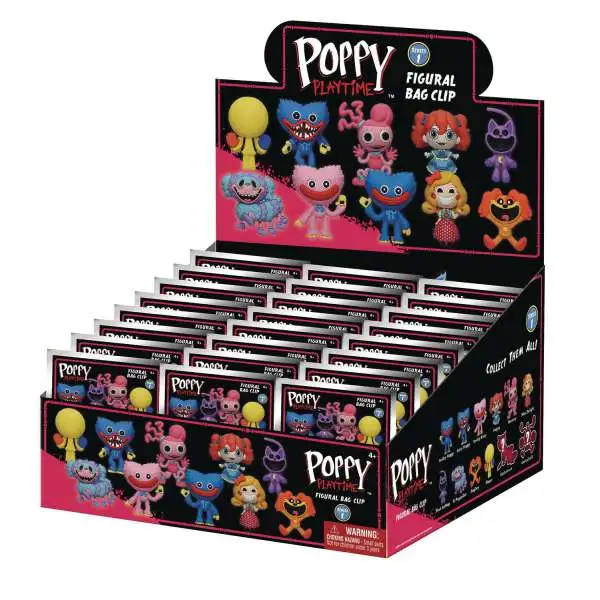 3D Figural Foam Bag Clip Poppy's Playtime Series 1 Mystery Box [24 Packs]