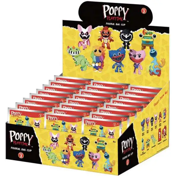 3D Figural Foam Bag Clip Poppy's Playtime Series 2 Mystery Box [24 Packs] (Pre-Order ships August)