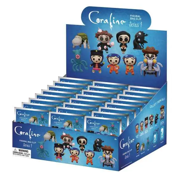 Coraline 3D Figural Foam Bag Clip Series 4 Mystery Box [24 Packs]