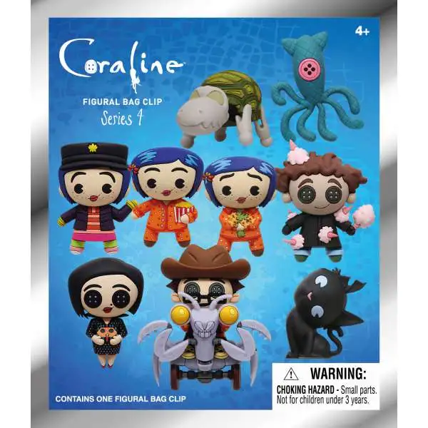 Coraline 3D Figural Foam Bag Clip Series 4 Mystery Pack [1 RANDOM Figure]