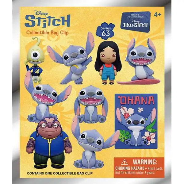 3D Figural Foam Bag Clip Lilo & Stitch 2025 Series 1 Mystery Pack [1 RANDOM Figure]