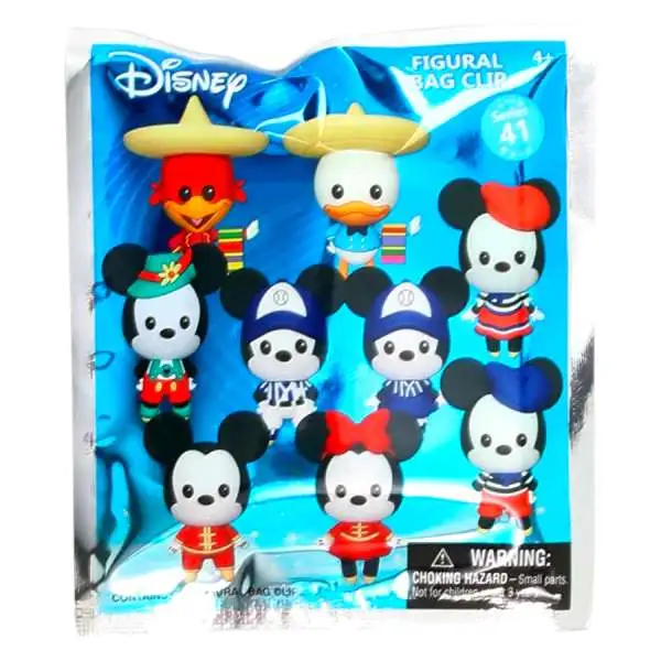 Disney 3D Figural Keyring Mickey & Minnie Around the World Series 41 Mystery Pack [1 RANDOM Figure] (Pre-Order ships January)