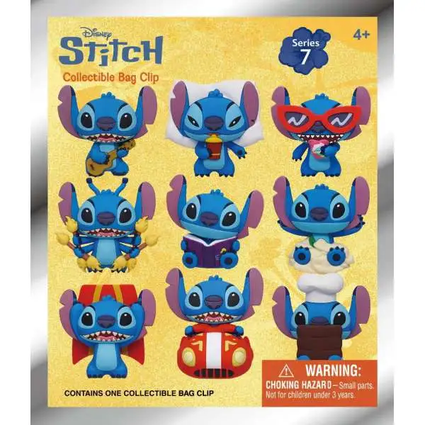 Disney 3D Figural Keyring Lilo & Stitch Series 7 2-Inch Mystery Pack [1 RANDOM Figure]