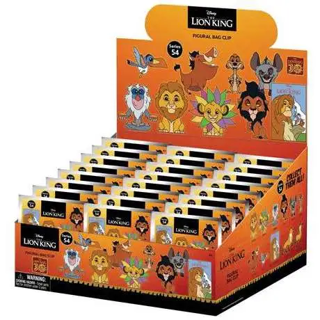 3D Figural Foam Bag Clip Disney Series 54 Lion King 30th Anniversary Mystery Box [24 Packs]