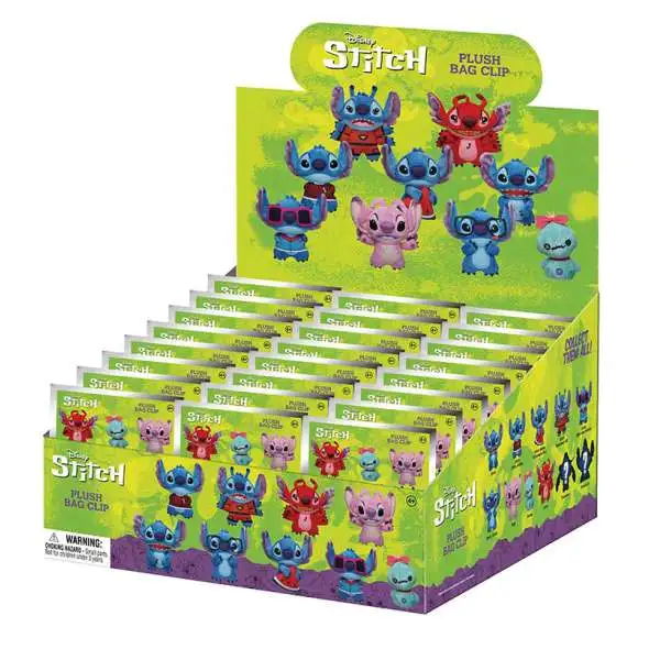 Disney Plush Keyring Lilo & Stitch Series 1 Mystery Box [24 Packs]