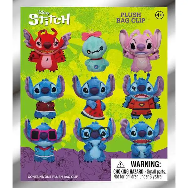 Disney Plush Keyring Lilo & Stitch Series 1 Mystery Pack [1 RANDOM Plush]