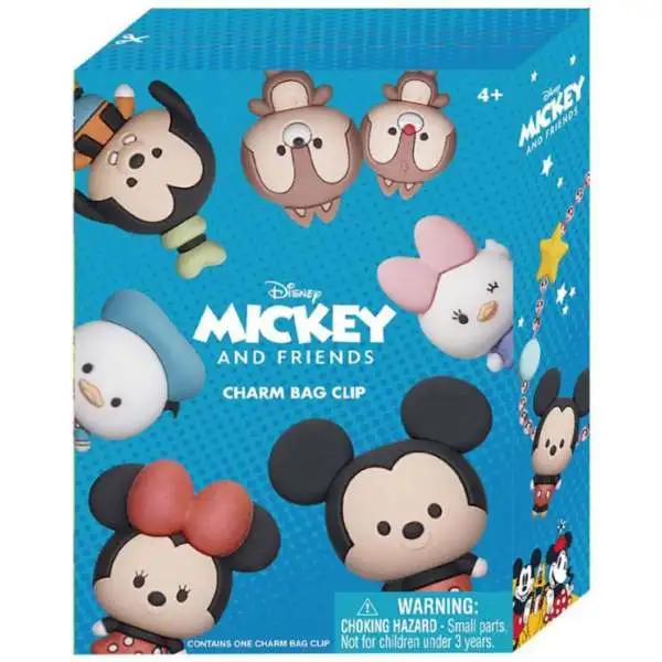 Disney Mickey & Friends Series 1 Charm Bag Clip Mystery Pack [1 RANDOM Figure]
