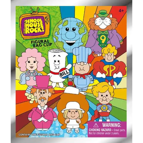 3D Figural Foam Bag Clip Series 1 School House Rock Mystery Pack