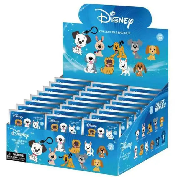 3D Figural Keyring Disney Dogs Series 1 2-Inch Mystery Box [24 Packs]