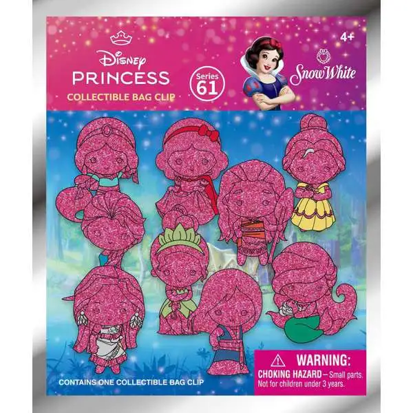 Disney 3D Figural Foam Bag Clip Princess Create Your World Series 1 2-Inch Mystery Pack [1 RANDOM Figure]