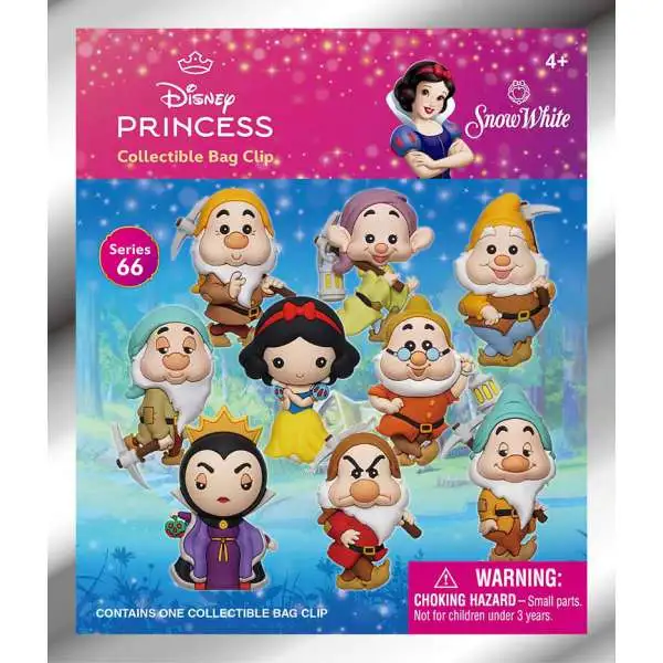 Disney 3D Figural Bag Clip Snow White Series 1 Mystery Pack [1 RANDOM Figure]