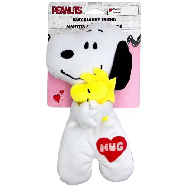 Peanuts Valentine's Day Snoopy & Woodstock Baby Blanky Friend 10-Inch Plush