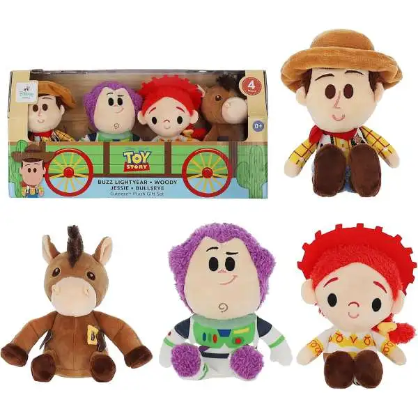 Disney Toy Story Buzz Lightyear, Woody, Jessie & Bullseye Plush