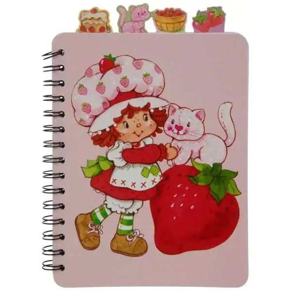 Strawberry Shortcake Strawberry's Bake Shop Inkology, LLC Strawberry Shortcake 4-Tab Spiral Notebook [160 Sheets]