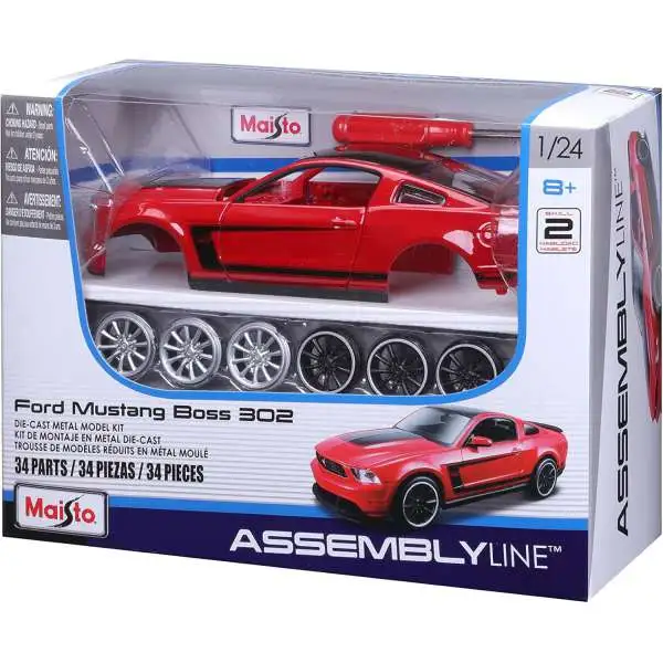 Maisto Assembly Line Ford Mustang Boss 302 Diecast Car Model Kit