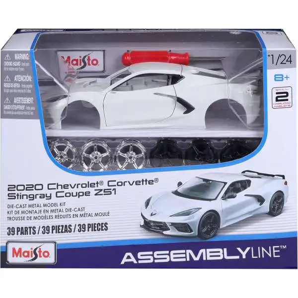 Maisto Assembly Line 2020 Chevrolet Corvette Stingray Coupe Z51 Diecast Car Model Kit