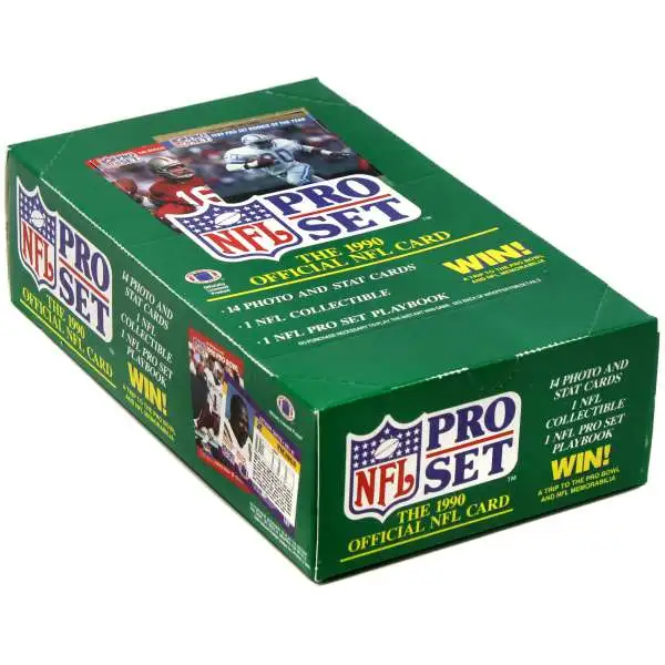 NFL Leaf 1990 Pro Set Football Series 1 Trading Card WAX Box [36 Packs]