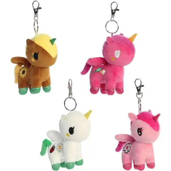 Flower Powr Unicorno Series 2 Plush Clip-On Collectible 4.5-Inch Mystery Pack