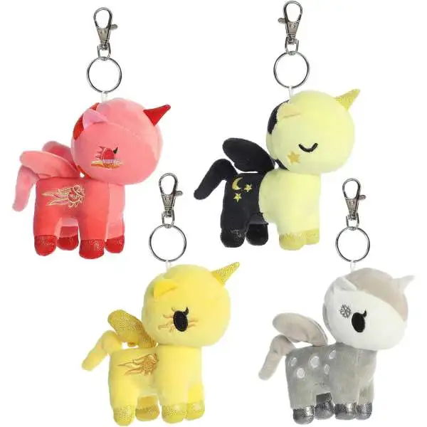 Unicorno Toki Mochi Sky Plush Clip-On Collectible 4.5-Inch Mystery Pack