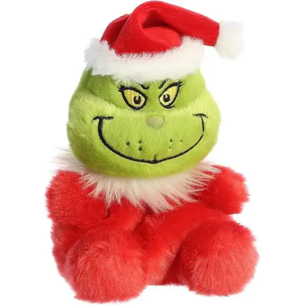 Dr. Seuss How the Grinch Stole Christmas! Palm Pals Santa Grinch 5-Inch Mini Bean Bag Plush