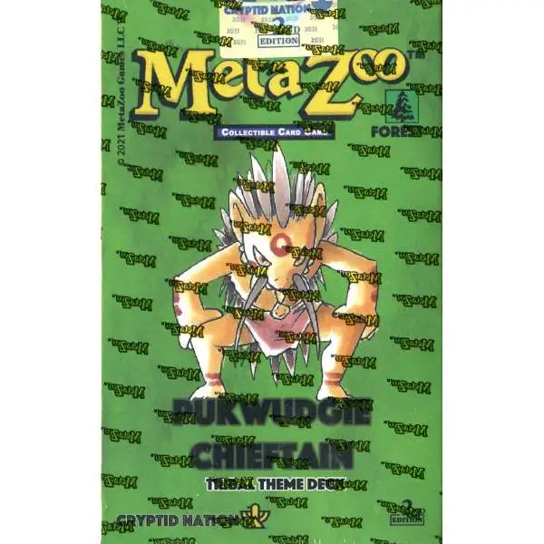 MetaZoo Trading Card Game Cryptid Nation Base Set Pukwudgie Chieftain Tribal Theme Deck [2nd Edition]