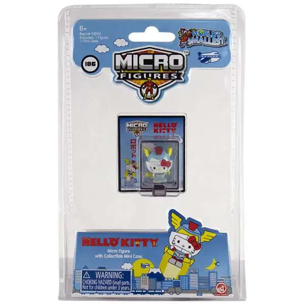 World's Smallest Pop Culture Hello Kitty Series 2 Kaiju Robot Hello Kitty 1.25-Inch Micro Figure