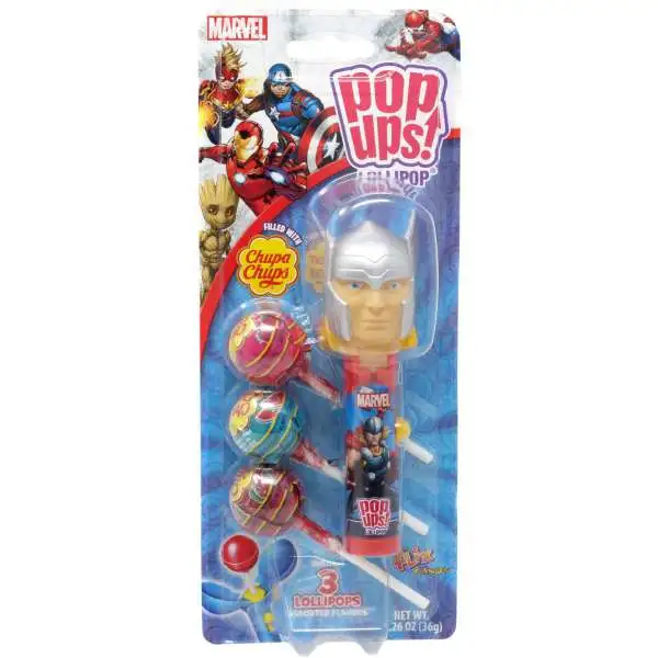 Marvel Pop Ups! Chupa Chups Thor Lollipop [Includes 3 Lollipops!]