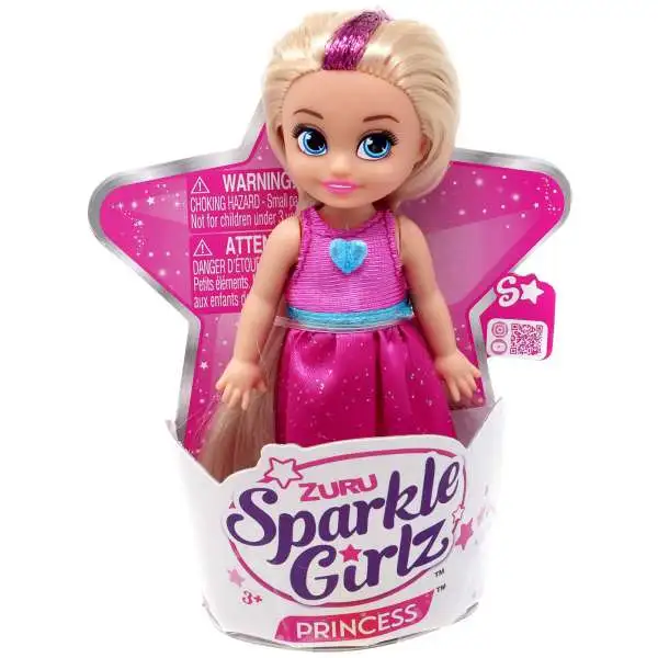 Sparkle Girlz Princess Cupcake Blonde with Pink Dress Mini Doll