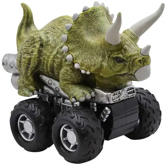 Jurassic World Zoom Riders Triceratops Pullback Vehicle