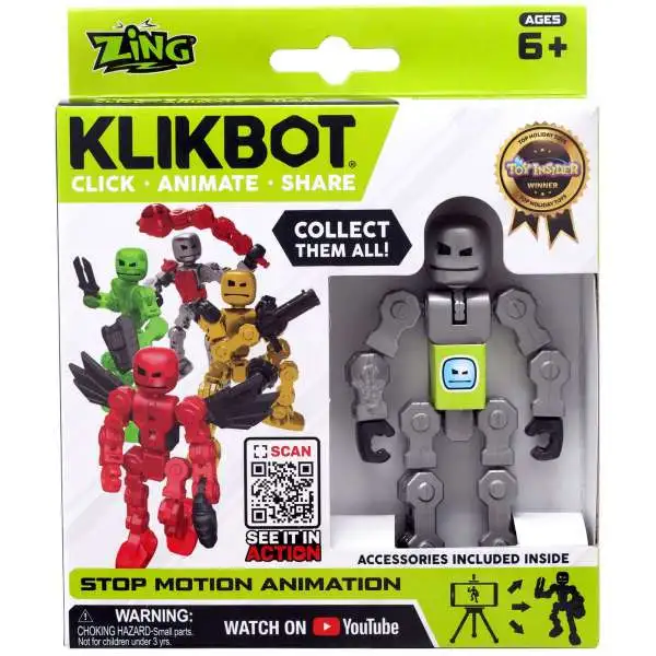 Stikbot Klikbot Silver 3-Inch Figure