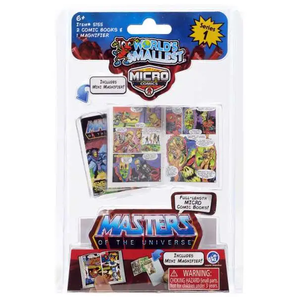 World's Smallest Masters of the Universe Eye of the Storm 1.25-Inch Micro Comic Book 2-Pack