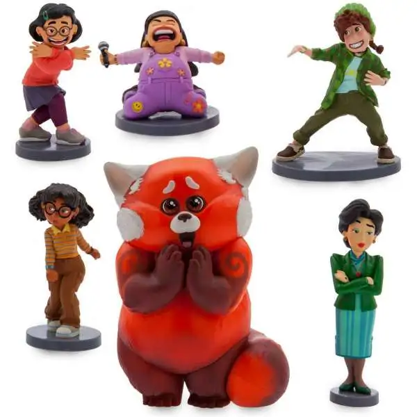 Disney / Pixar Turning Red Exclusive 6-Piece PVC Figure Deluxe Play Set