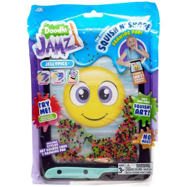 Doodle Jamz Jellypics Squish N' Shape Drawing Pad [Green, Orange & Black]
