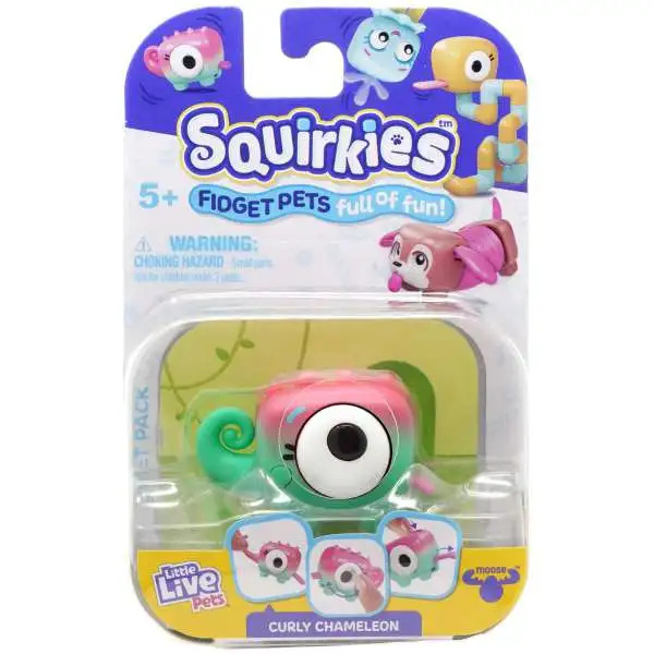 Little Live Pets Squirkies Curly Chameleon Figure