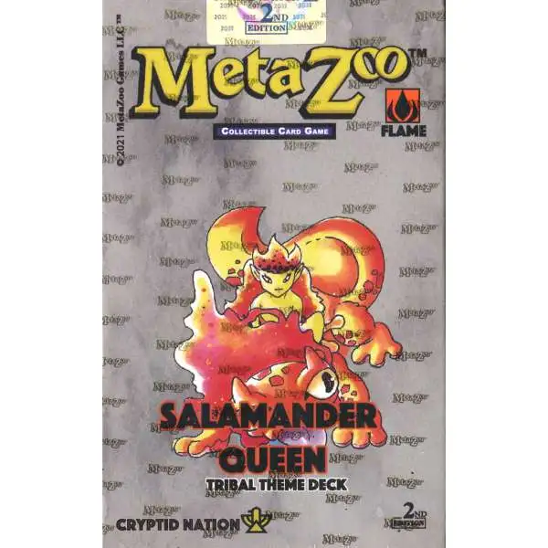 MetaZoo Trading Card Game Cryptid Nation Base Set Salamander Queen Tribal Theme Deck [2nd Edition]