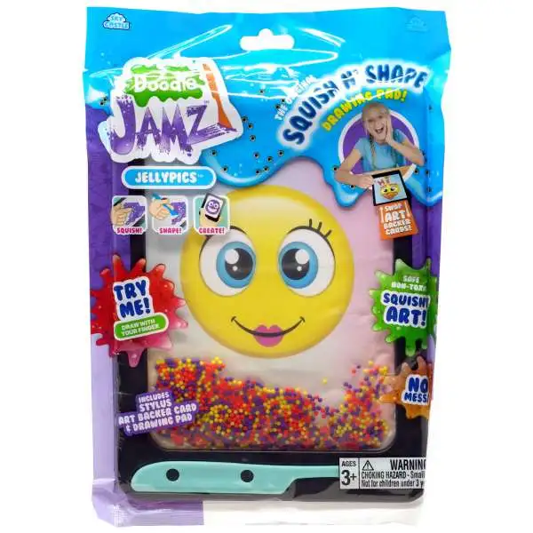 Doodle Jamz Jellypics Squish N' Shape Drawing Pad [Purple, Orange & Yellow]