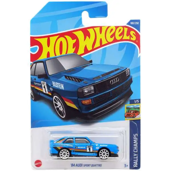 Hot Wheels Rally Champs '84 Audi Sport Quattro Diecast Car #1/5 [Blue]