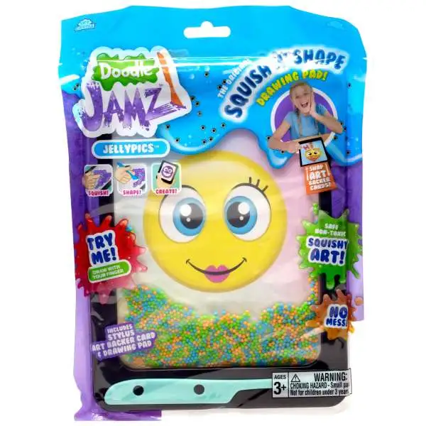 Doodle Jamz Jellypics Squish N' Shape Drawing Pad [Green Blue & Orange]