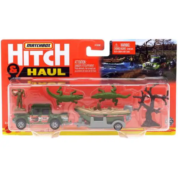 Matchbox Hitch Haul Tree Lugger MBX Utility Flatbed Trailer Diecast ...