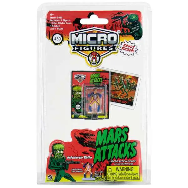 World's Smallest Mars Attacks Unfortunate Victim Micro Figure