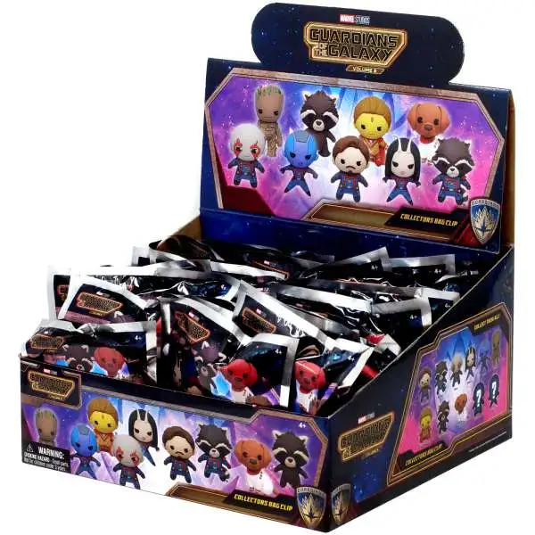 Marvel 3D Figural Keyring Guardians of the Galaxy Volume 3 Mystery Box [24 Packs]