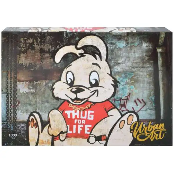 Banksy Graffiti Puzzle Thug For Life Bunny Puzzle [1000 Pieces]