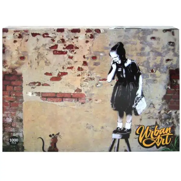 Banksy Graffiti Puzzle Girl on a Stool Puzzle [1000 Pieces]